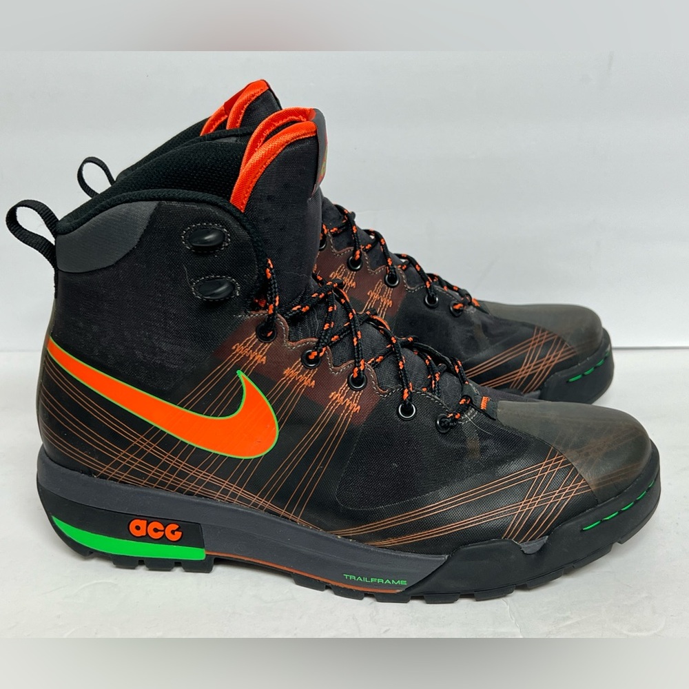 NEW Nike ACG Ashiko Flywire Mens Hiking Boots Black 375726-081 Size 12 NWOB - Picture 2 of 11